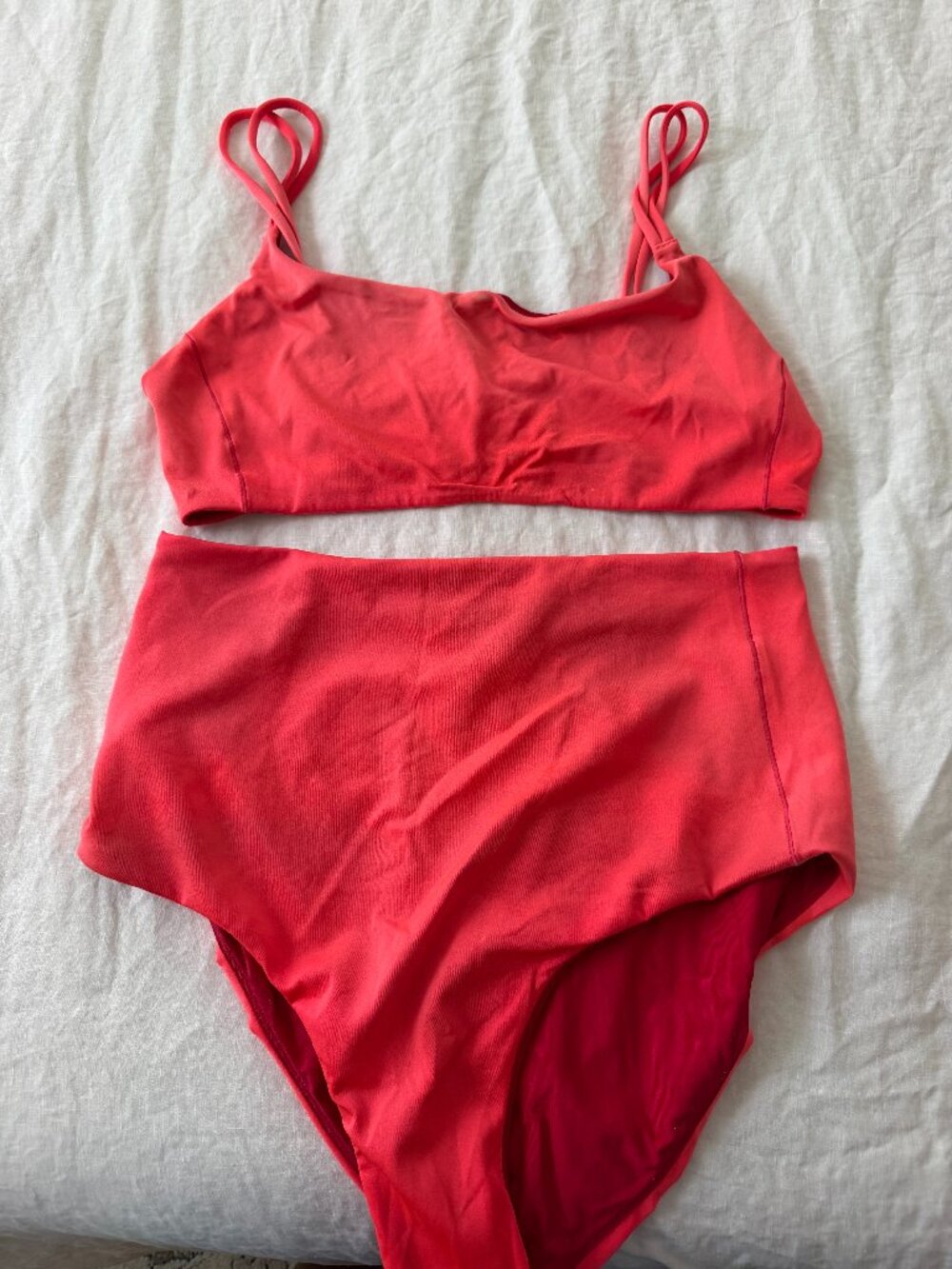 Left on Friday Pool Days Top + Hi Tide Bottom XL + XXL Rescue Red
